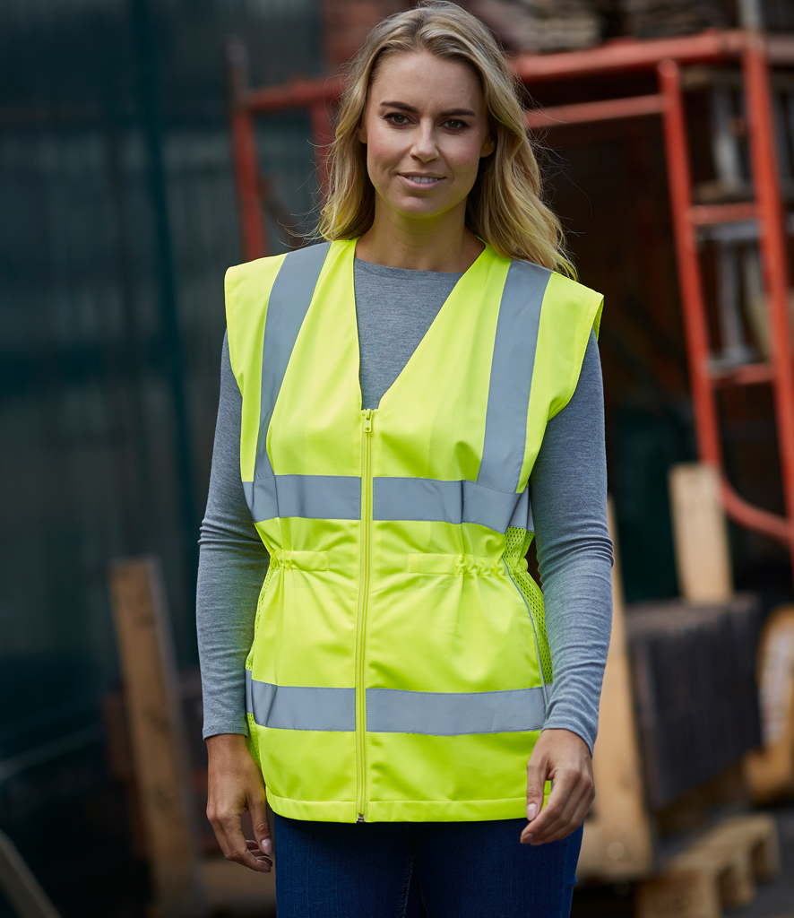 Yoko Ladies Hi-Vis Executive Waistcoat - Watt To Wear